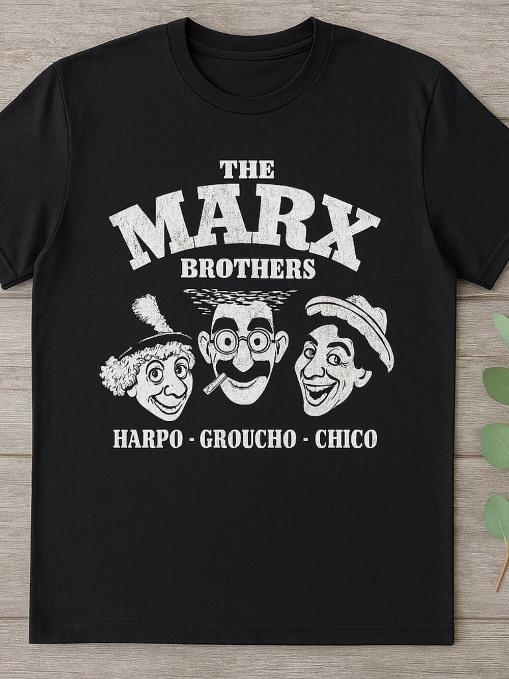 The Marx Brothers Graphic T-Shirt | Harpo Groucho Chico Vintage Comedy Tee